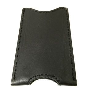 Saddleback Black Leather Card Holder